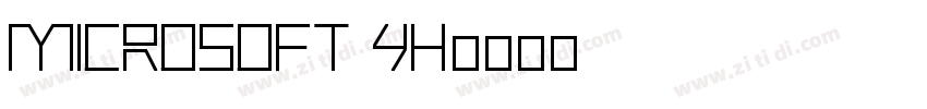 microsoft yh字体转换